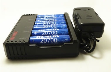 China 18650 26650 3.7 V Li Ion Battery Charger 6 * 20700 Battery With Charger 405g Weight supplier